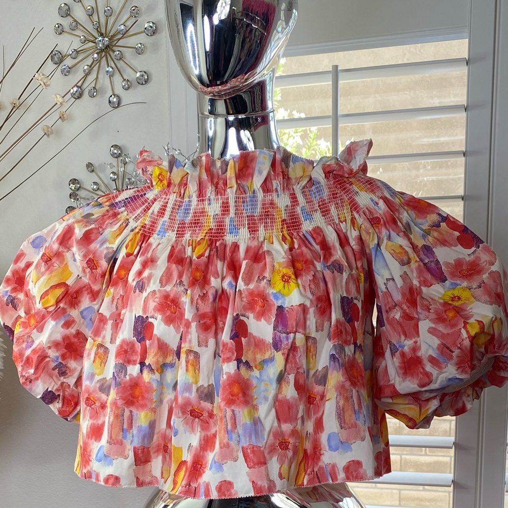 En Saison Floral Multicolor Crop Top